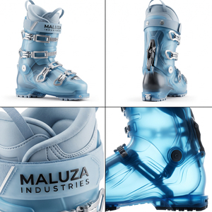 Botas de Esquí de Descenso MALUZA INDUSTRIES para Hombre y Mujer, Cierre de Hebilla, Absorción de Impactos, Suela de Goma Resistente al Frío, Deportivas - Product Image 4