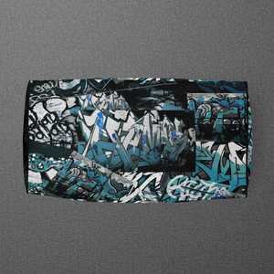 Sac de voyage à fermeture éclair avec imprimé graffiti OEM ODM, grande capacité, usage décontracté, en polyester - Product Image 5