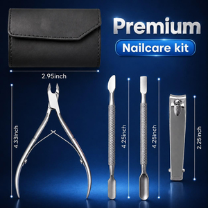 Wholesale Cuticle Nipper Manicure Kit Nail Clipper Cuticle Gel Removal Pusher Ear Pick Professional Nail Care <b>Tools</b> - Product Image 4