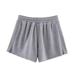 Shorts Bermuda en flanelle imprimée taille haute avec cordon de serrage, style chic et décontracté, nouvelle collection printemps 2025 pour femme - Product Image 2