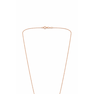 Collier en Y minimaliste floral en argent sterling 925 plaqué or rose avec turquoise et diamant serti clos, chaîne pour femme, cadeau - Product Image 3