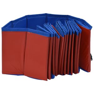 Piscina Plegable para Perros de PVC Rojo, 63 x 11.8 Pulgadas, Duradera y Portátil - Product Image 5