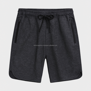 Shorts de sport unisexes en coton mélangé lavé, confortables, élastiques, respirants, séchage rapide, performance d'entraînement - Product Image 3