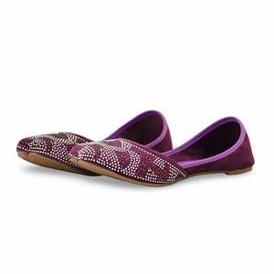 Púrpura EC8506 Fancy Khusa Flats - Product Image 3