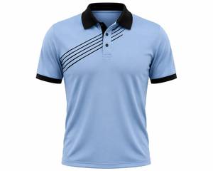 Camiseta para Hombre, Personalizada con Logotipo Frontal, Mezcla de Poliéster/Algodón, Impresión por Transferencia de Calor, Transpirable, Casual, Manga Corta, ODM, al por Mayor - Product Image 1