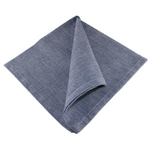 Serviettes de table carrées modernes blanches personnalisables, teintes unies, 100 % coton, écologiques, lavables, toucher doux, qualité commerciale - Product Image 3