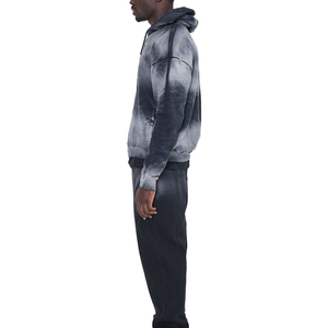 Ensemble de survêtement dégradé à capuche pour homme, avec fermeture éclair intégrale, pantalon décontracté en polyester respirant, idéal pour l'automne - Product Image 6