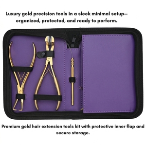 OEM Hair Extension Tool Set Hair Extension Removal Pliers Extension Pulling <b>Needle</b> Hair Divider Hair Extension Sewing <b>Needles</b> - Product Image 5