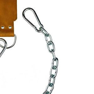 High Quality Leather Dip <b>Belt</b> with Steel <b>Chain</b> for Weightlifting Pull Ups and Dips Comfortable Weight <b>Belt</b> for Men - Product Image 5