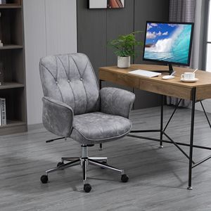 Sedia da ufficio contemporanea con base mobile in nylon e finitura grigia - Product Image 2