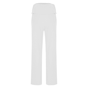 Leggings évasés pour femmes, couleur blanche, légers, grande taille, taille haute, maintien élevé, pantalon évasé à quatre voies - Product Image 1