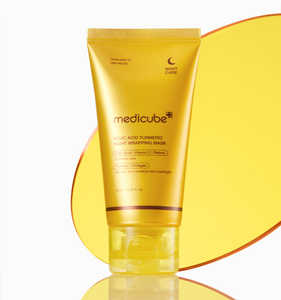 Masque de nuit hydratant Medicube à l'acide kojique et au curcuma 75ml – Éclaircit la peau, atténue les taches brunes, nourrit la peau terne pendant la nuit - Product Image 4