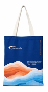 Sac fourre-tout en coton imprimé sur mesure avec illustration de designer, sac de courses en coton personnalisé avec impression de logo, toile de designer - Product Image 4