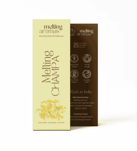 ธูปหอมชัมปาพรีเมียม MELTING CHAMPA กลิ่นหอมธรรมชาติ ติดทนนาน เหมาะสำหรับพิธีกรรม สมาธิ อโรมาเธอราพี และใช้ในบ้าน - Product Image 1