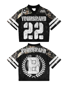 เสื้อฟุตบอลสไตล์วินเทจทรงโอเวอร์ไซส์พรีเมียมสั่งทำพิเศษ ผ้าเจอร์ซีย์คอตตอน 100% พิมพ์ลายตามสั่ง สำหรับผู้ชายและผู้หญิง ระบายอากาศได้ดี แห้งเร็ว - Product Image 4