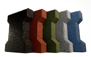 Supersafe Interlocking Rubber Pavers Horse Stable Driveway Dog Bone Rubber Brick Rubber Flooring Tiles - Product Image 6