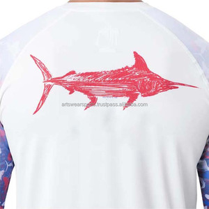 Fishing <b>Shirt</b> <b>Men</b> Long Sleeve Sun Protection UV UPF 50+ Quick Dry 220 Grams Solid 100% Polyester Sublimation New Design - Product Image 3