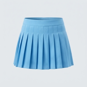 Service OEM, jupe pour femme de haute qualité, respirante, légère, séchage rapide, couleurs unies, 100% coton, style décontracté, coupe trapèze - Product Image 2