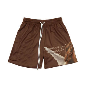 Shorts de sport en mesh pour hommes grande taille avec logo personnalisé, sublimation de haute qualité, shorts de course et de basketball d'été, vente en gros - Product Image 5