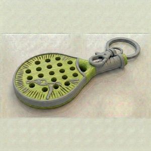 New Silicone Rubber Padel Racket <b>Keychain</b> Custom Size <b>Personalized</b> Sports Event Souvenir Durable Superior Quality 3D Embosses - Product Image 4