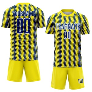 Maillot de football respirant pour homme, manches courtes, col rond, 100 % polyester, maille blanche et bleue, taille élastique, vêtements pour adultes - Product Image 1