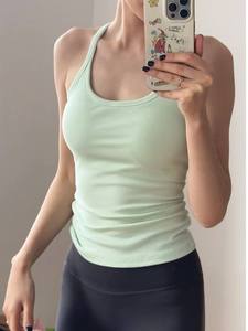 Camiseta de Compresión sin Mangas para Mujer, Chaleco Deportivo con Tela Elástica Transpirable para Entrenamiento, Running y Gimnasio - Product Image 4