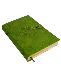 Diario de Cuero Genuino con Diseño de Pavo Real, Hecho a Mano, Cierre de Gancho Metálico, Cuaderno al por Mayor - Product Image 3