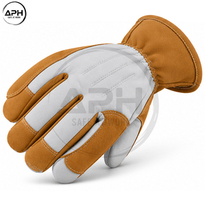 Guantes Canadienses de Cuero Genuino, Hechos a Mano, con Logotipo Personalizado, Etiqueta Privada, OEM, ODM, Venta al Por Mayor, Diseño de Trabajo a Medida, con Puño Largo - Product Image 5