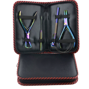 Adhésifs pour extensions de cheveux en acier inoxydable à forte adhérence, finition satinée, micro-liens, micro-perles, pinces, usage commercial MIANBRO - Product Image 2