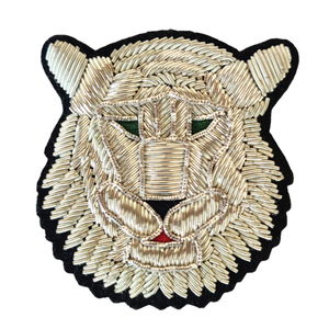 Handmade Embroidery Wire Bullion High Quality Customized Design Fashion Royal Crown Handmade Embroidery 3D Bullion Wire badges - Product Image 5