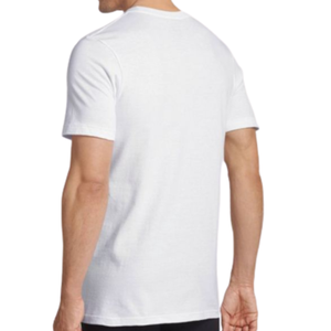 T-shirt formel en maille à col ras du cou pour homme, coupe ample, personnalisable avec logo, en coton biologique écologique, vente en gros - Product Image 5