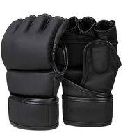 Gants de MMA en cuir synthétique personnalisés pour adultes, demi-doigts, pour grappling et boxe, imprimé serpent venimeux, pour entraînement de Muay Thai