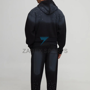 Sweat à capuche pour homme avec design en strass, sweat à capuche en strass de haute qualité pour homme, production sur mesure - Product Image 6