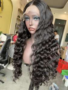 Perruque à Double dessin océan ondulé 100% cheveux humains péruviens VNHL - Product Image 5