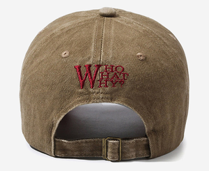 Custom 6 Panel Baseball Hats Casual Street Style Hip Hop <b>Cap</b> Unisex Adjustable <b>Flat</b> Brim Distressed Embroidered Logo Hat - Product Image 2