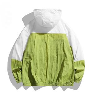 Veste coupe-vent décontractée pour homme et femme, style tendance, coupe-vent et sublimée, fermeture éclair, légère - Product Image 2