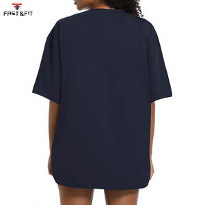 เสื้อยืดโอเวอร์ไซส์สำหรับผู้หญิงใส่หน้าร้อน ตกแต่งขนนก พร้อมโลโก้สั่งทำ แขนยาว ผ้าฝ้าย 100% เป็นมิตรกับสิ่งแวดล้อม เหมาะสำหรับใส่ออกกำลังกาย - Product Image 6