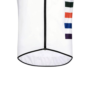 Gilet de cyclisme respirant pour homme en tissu polyester léger, idéal pour la saison estivale, avec bandes réfléchissantes - Product Image 6