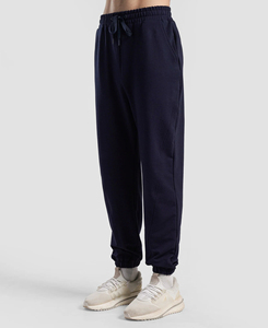 กางเกงจ็อกเกอร์ผู้ชายแบบสั่งทำพิเศษสำหรับฤดูใบไม้ร่วง เอวสูง ระบายอากาศได้ดี ทนทาน สวมใส่สบาย ทรงลำลอง ลายเรียบ OEM - Product Image 1