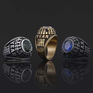 Anillo de Graduación Universitario BOJ MCollege Ring 011 Personalizado en Plata con Diamantes, Unisex, Certificado por GIA, Micro, Bajo Precio - Product Image 1