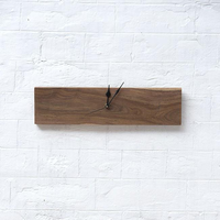 Jam Dinding Kayu Art Deco Buatan Tangan dengan Baterai AA, Jam Kayu Alami untuk Dekorasi Interior Ruang Tamu, Kamar Tidur, Kantor, dan Rumah
