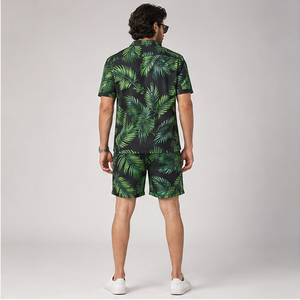 Chemises de plage imprimées personnalisées Hawaïennes pour hommes – Coupe ample, manches courtes, boutonnées, motif floral tropical, idéales pour les vacances d'été et la plage - Product Image 6