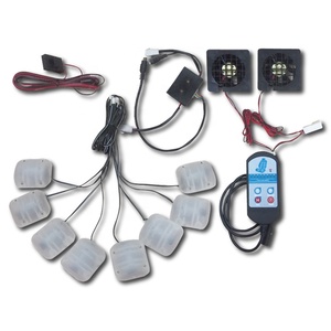 Tự động Massager Bộ phận làm mát 8 Bộ massage xe ghế rung động cơ từ xa điều chỉnh điện điều khiển | Phụ kiện xe - Product Image 2