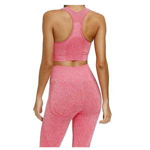 Conjuntos de yoga al por mayor, conjunto deportivo para mujer, ropa de gimnasio y fitness para exteriores, conjuntos de yoga ligeros para chicas con logo personalizado - Product Image 3