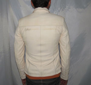 Veste en cuir véritable pour homme de qualité supérieure, coupe-vent, style motard, fabricant en gros, veste personnalisée avec nom de marque - Product Image 5