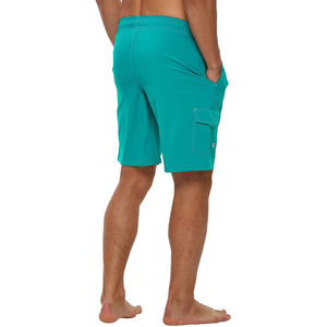 Shorts cargo décontractés pour hommes, tricotés, de qualité supérieure, avec logo frontal, poches latérales, coupe ample et six poches - Product Image 6