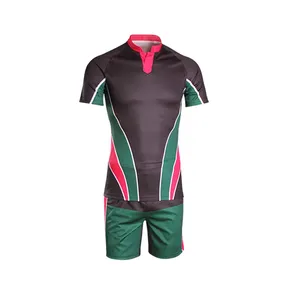 Premium Quality Custom Made Breathable Lightweight Printed Rugby Uniform with Short Sleeves for Men and Women-Wholesale Price - Product Image 2