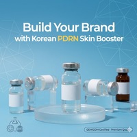Sérum liquide éclaircissant et anti-âge personnalisé à l'acide hyaluronique et au PDRN coréen, flacon booster cutané, marque privée, emballage OEM ODM