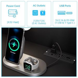 Set Toeletta Nera in Truciolato con 7 Cassetti, 4 Ripiani, 10 Lampadine Tricolore, Finitura Melaminica, 4 Prese di Corrente, per Trucco - Product Image 4