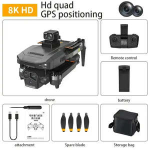 Professional Mini <b>4K</b> UHD Dual <b>Camera</b> <b>Drone</b> with Brushless Motor Long-Range GPS for Photo & Video Shooting Prosumer <b>Drones</b> - Product Image 5